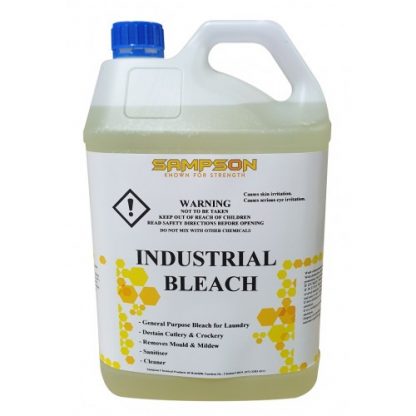 Yellow Bleach in plastic container - Sampsons chemicals - Glocally Mine