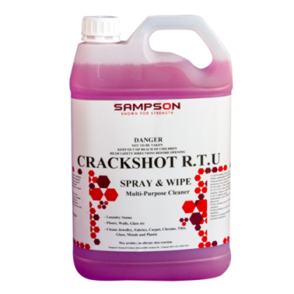 Crackshot RTU pink chemical in 5L container - Sampson chemicals - Glocally Mine