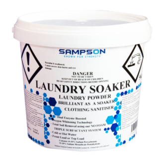 Fresh Laundry Soaker White Pail - Sampson - Glocally Mine