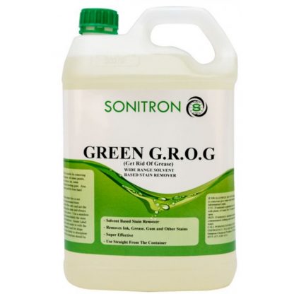 Green GROG in bottle - Sonitron Chemicals - Glocally MIne