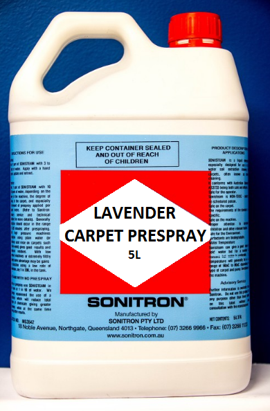 White bottle sonitron lavender carpet pre spray Glocally Mine